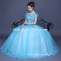 Ruffles Quinceanera Robes Robe de bal Robe de soirée bleue Robe de bal